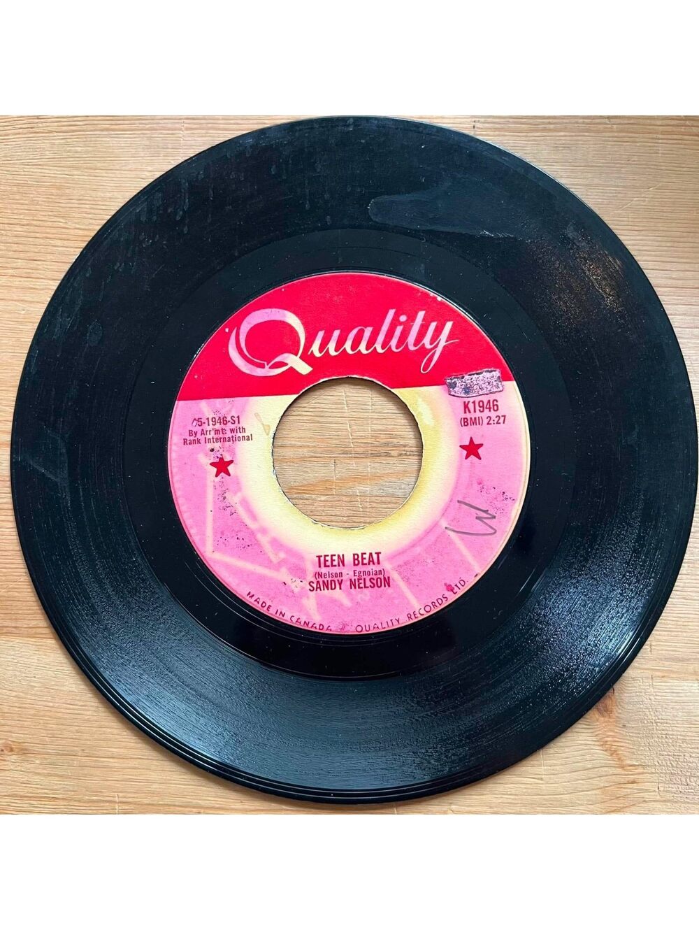 Sandy Nelson - Teen Beat/Big Jump 45rpm VG+ R10